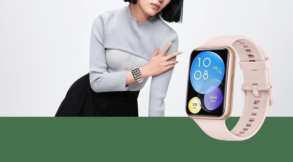 HUAWEI Reloj inteligente Watch FIT 2, pantalla de 1.74 pulgadas, llamadas  Bluetooth, batería de hasta 10 días, animaciones de entrenamiento rápido